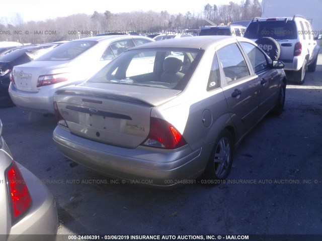 1FAFP34341W349159 - 2001 FORD FOCUS SE/SE SPORT GOLD photo 4