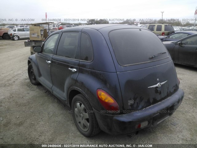 3C4FY58B25T543866 - 2005 CHRYSLER PT CRUISER TOURING BLUE photo 3