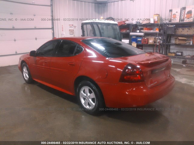 2G2WP552X61301857 - 2006 PONTIAC GRAND PRIX RED photo 3