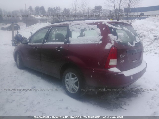 1FAFP36381W191129 - 2001 FORD FOCUS SE/SE COMFORT BURGUNDY photo 3