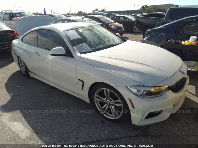 WBA3N3C51EF710579 - 2014 BMW 428 I WHITE photo 1