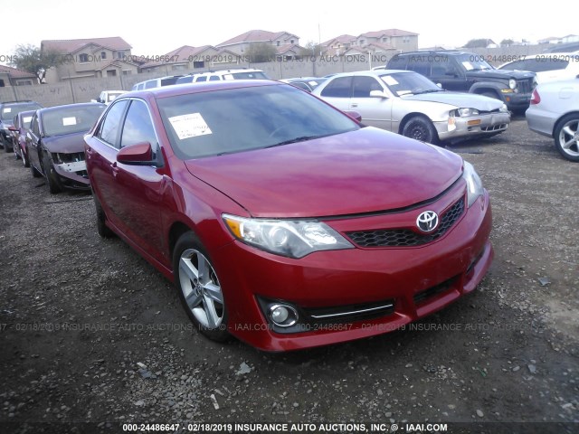 4T1BF1FK1DU707785 - 2013 TOYOTA CAMRY L/SE/LE/XLE 红色 照片 1