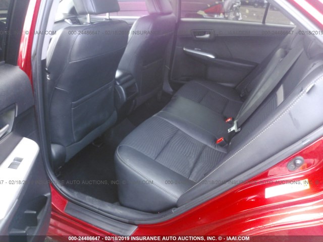 4T1BF1FK1DU707785 - 2013 TOYOTA CAMRY L/SE/LE/XLE 红色 照片 8