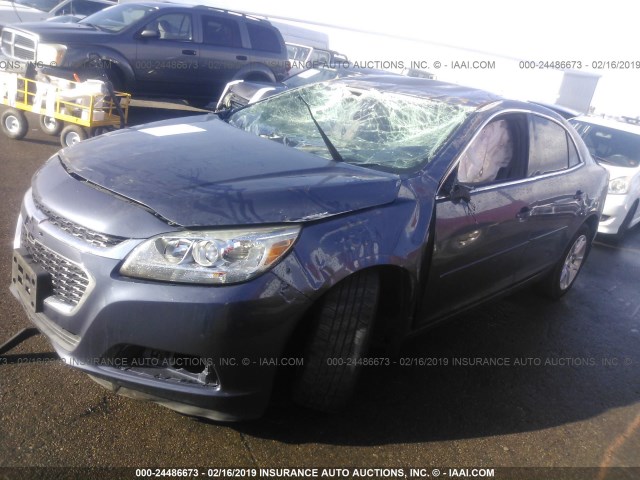 1G11C5SL8EF221326 - 2014 CHEVROLET MALIBU 1LT 蓝色 照片 2