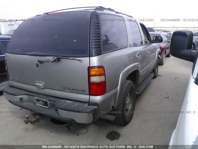 1GNEC13Z92R326513 - 2002 CHEVROLET TAHOE C1500 BEIGE photo 4