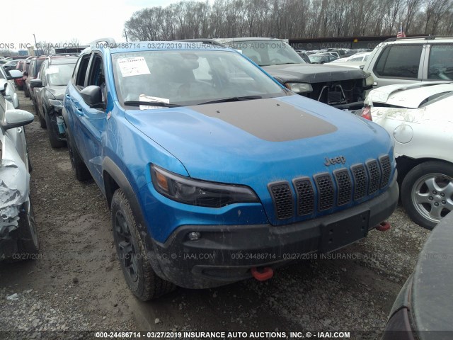 1C4PJMBX1KD335728 - 2019 JEEP CHEROKEE TRAILHAWK 蓝色 照片 1