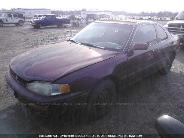 4T1CG12K3TU736792 - 1996 TOYOTA CAMRY DX/LE BURGUNDY photo 2