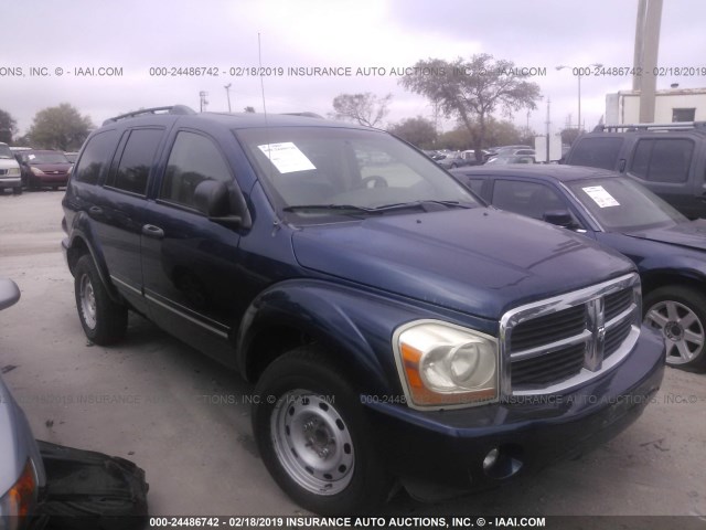 1D4HD58DX4F158511 - 2004 DODGE DURANGO LIMITED BLUE photo 1