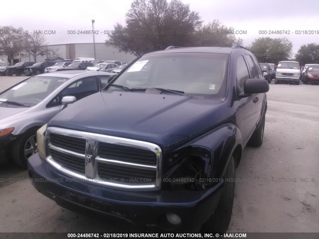 1D4HD58DX4F158511 - 2004 DODGE DURANGO LIMITED BLUE photo 2