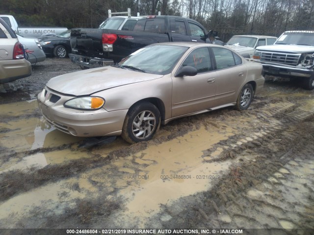 1G2NF52E33C239138 - 2003 PONTIAC GRAND AM SE1 GOLD photo 2