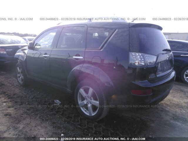 JA4MS41X47U007805 - 2007 MITSUBISHI OUTLANDER XLS BLACK photo 3