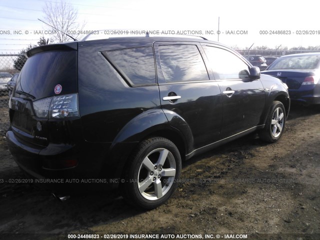 JA4MS41X47U007805 - 2007 MITSUBISHI OUTLANDER XLS BLACK photo 4