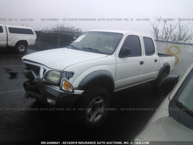 5TEHN72N11Z766942 - 2001 TOYOTA TACOMA DOUBLE CAB 白色 照片 2