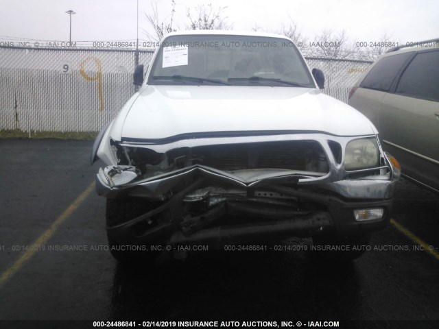 5TEHN72N11Z766942 - 2001 TOYOTA TACOMA DOUBLE CAB 白色 照片 6