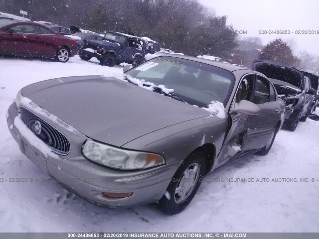 1G4HR54K0YU201544 - 2000 BUICK LESABRE LIMITED GOLD photo 2