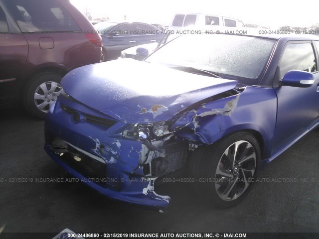 JTKJF5C76C3037929 - 2012 TOYOTA SCION TC ლურჯი ფოტო 6