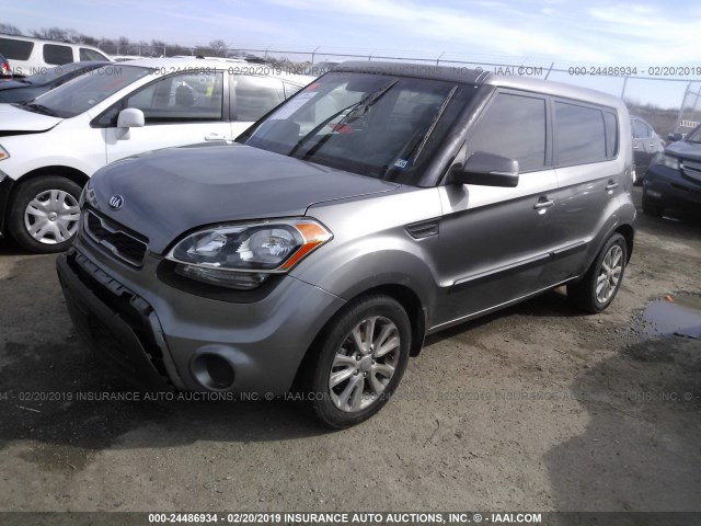 KNDJT2A69D7565774 - 2013 KIA SOUL +/!/SPORT GRAY photo 2