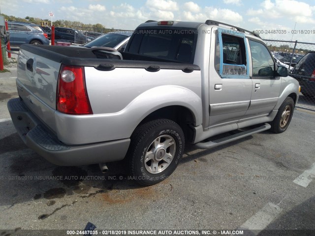 1FMZU67E03UC36995 - 2003 FORD EXPLORER SPORT TR  SILVER photo 4