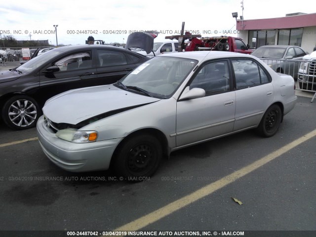 1NXBR12E4YZ362877 - 2000 TOYOTA COROLLA VE/CE/LE GRAY photo 2