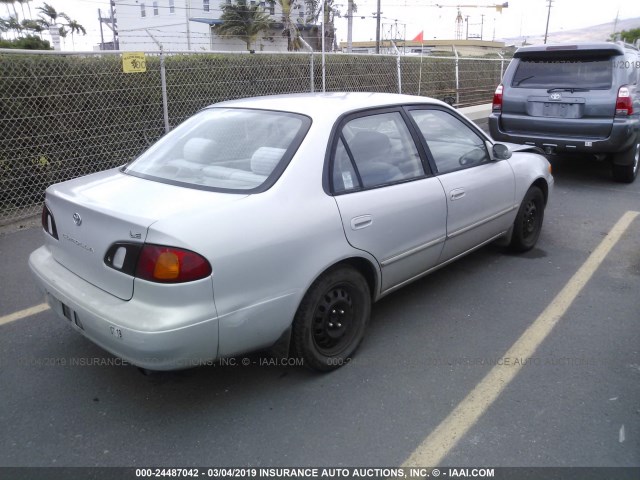 1NXBR12E4YZ362877 - 2000 TOYOTA COROLLA VE/CE/LE GRAY photo 4