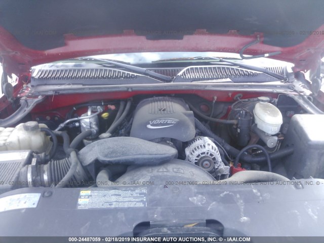 2GCEC19V741126206 - 2004 CHEVROLET SILVERADO C1500 RED photo 10