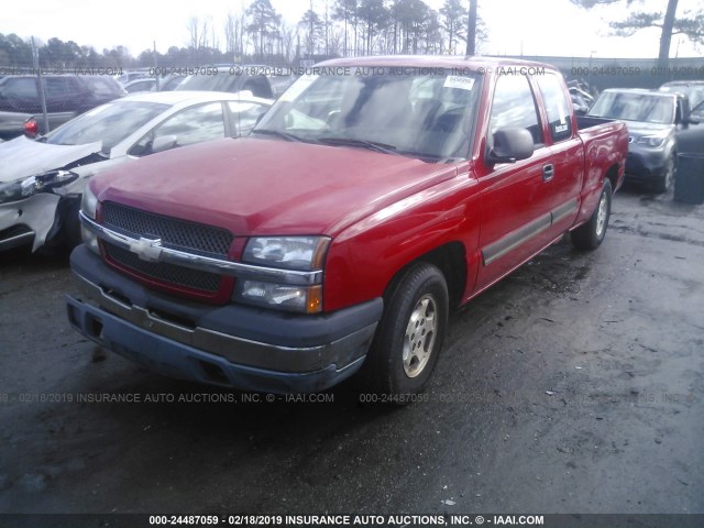 2GCEC19V741126206 - 2004 CHEVROLET SILVERADO C1500 RED photo 2