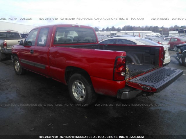 2GCEC19V741126206 - 2004 CHEVROLET SILVERADO C1500 RED photo 3