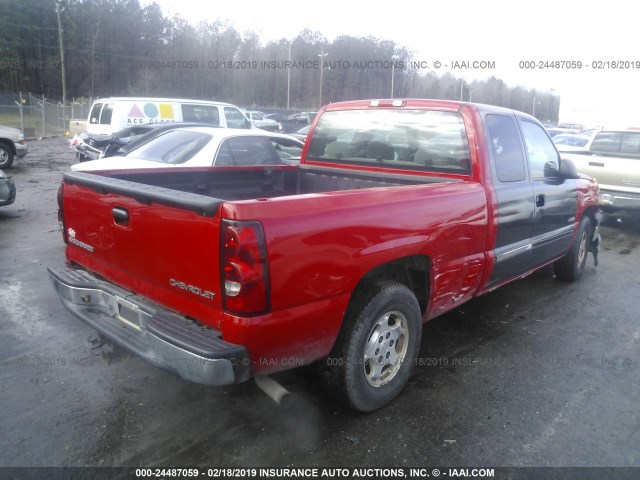 2GCEC19V741126206 - 2004 CHEVROLET SILVERADO C1500 RED photo 4