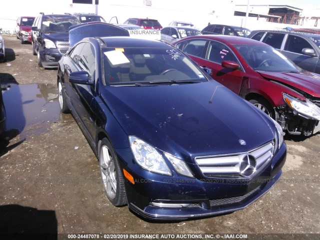 WDDKJ5KBXCF141845 - 2012 MERCEDES-BENZ E 350 BLUE photo 1