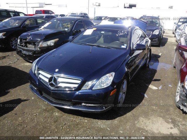 WDDKJ5KBXCF141845 - 2012 MERCEDES-BENZ E 350 BLUE photo 2