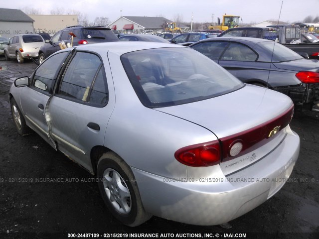 1G1JF52F057130949 - 2005 CHEVROLET CAVALIER LS SILVER photo 3