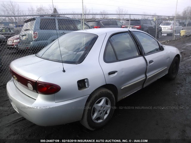 1G1JF52F057130949 - 2005 CHEVROLET CAVALIER LS SILVER photo 4