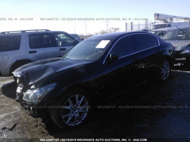 JN1CV6AR3DM750766 - 2013 INFINITI G37 BLACK photo 2