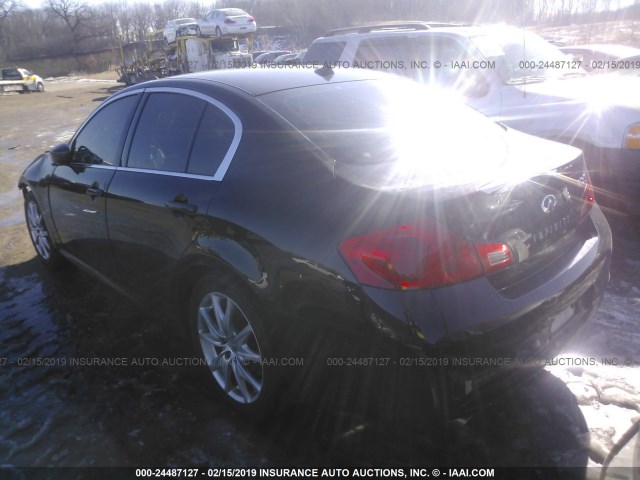 JN1CV6AR3DM750766 - 2013 INFINITI G37 BLACK photo 3