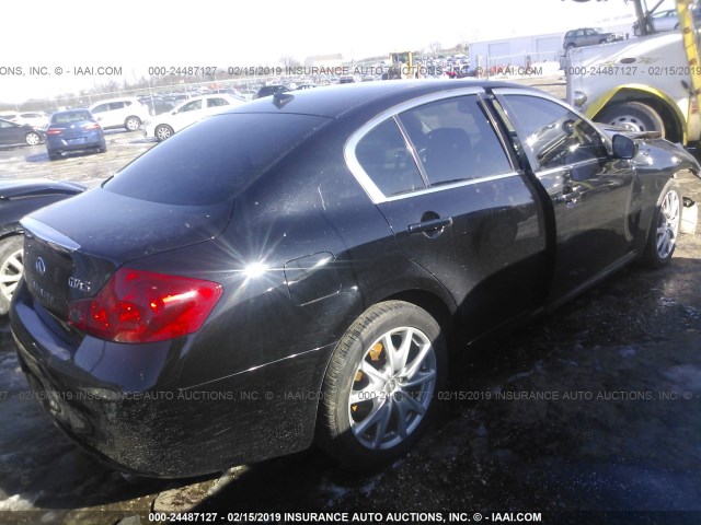 JN1CV6AR3DM750766 - 2013 INFINITI G37 BLACK photo 4