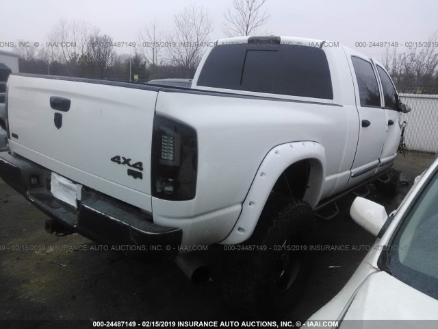 3D7KS29A58G211430 - 2008 DODGE RAM 2500 WHITE photo 4