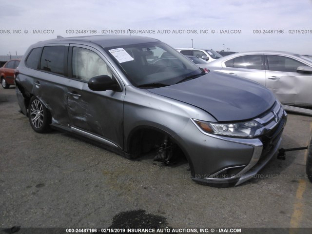 JA4AD2A34HZ033808 - 2017 MITSUBISHI OUTLANDER ES GRAY photo 1