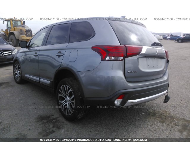 JA4AD2A34HZ033808 - 2017 MITSUBISHI OUTLANDER ES GRAY photo 3