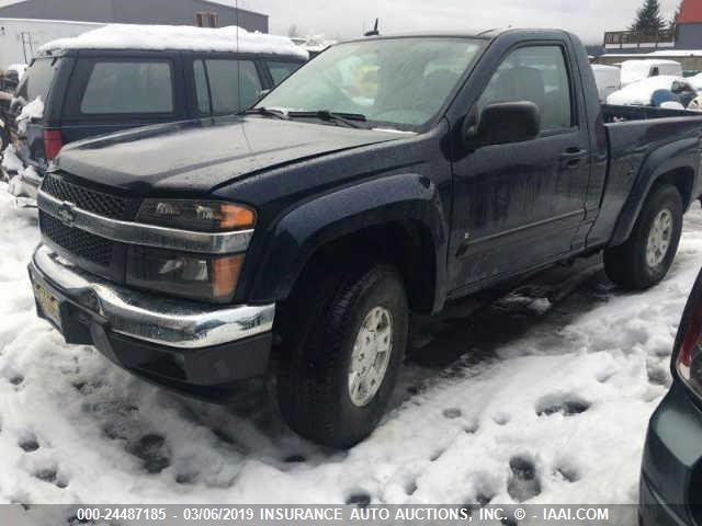 1GCDT14E888141173 - 2008 CHEVROLET COLORADO BLUE photo 2