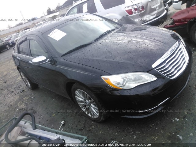 1C3CCBCB8CN146333 - 2012 CHRYSLER 200 LIMITED BLACK photo 1