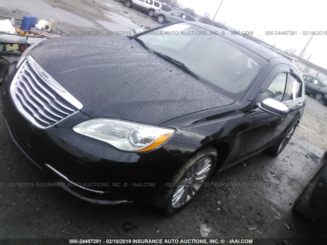 1C3CCBCB8CN146333 - 2012 CHRYSLER 200 LIMITED BLACK photo 2