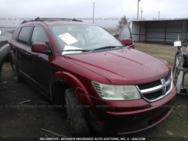 3D4GG57V29T182084 - 2009 DODGE JOURNEY SXT BURGUNDY photo 1