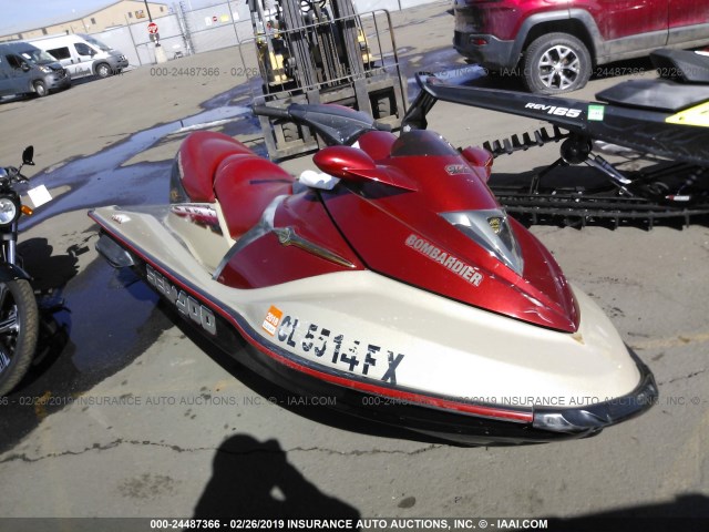 ZZN32875D202 - 2002 SEADOO SEADOO GTX  MAROON photo 1