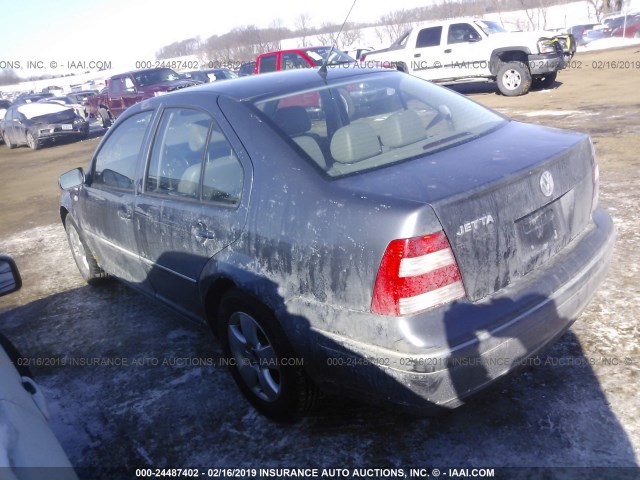 3VWSK69M25M028363 - 2005 VOLKSWAGEN JETTA GLS GRAY photo 3