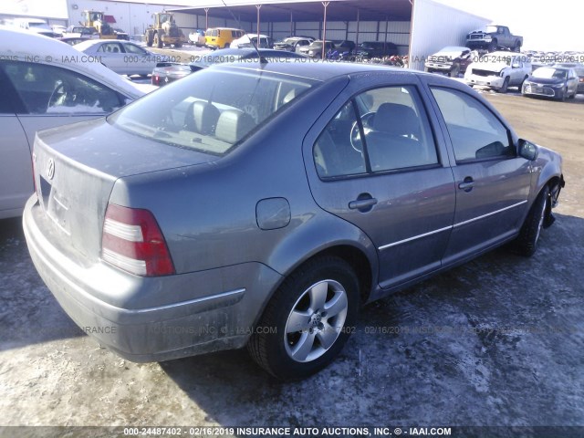 3VWSK69M25M028363 - 2005 VOLKSWAGEN JETTA GLS GRAY photo 4