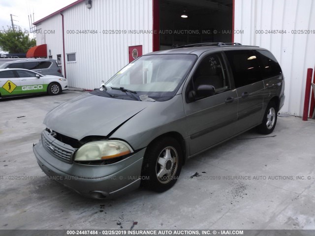 2FMZA51483BA33605 - 2003 FORD WINDSTAR LX GREEN photo 2