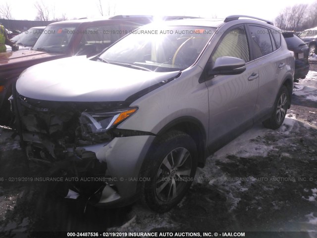 JTMRFREV0JJ239347 - 2018 TOYOTA RAV4 ADVENTURE/XLE SILVER photo 2