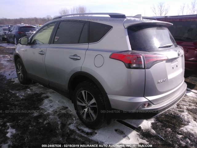 JTMRFREV0JJ239347 - 2018 TOYOTA RAV4 ADVENTURE/XLE SILVER photo 3