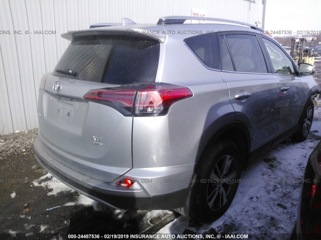 JTMRFREV0JJ239347 - 2018 TOYOTA RAV4 ADVENTURE/XLE SILVER photo 4