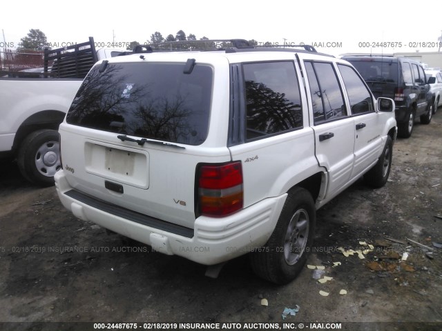 1J4GZ78Y0VC743362 - 1997 JEEP GRAND CHEROKEE LIMITED/ORVIS WHITE photo 4